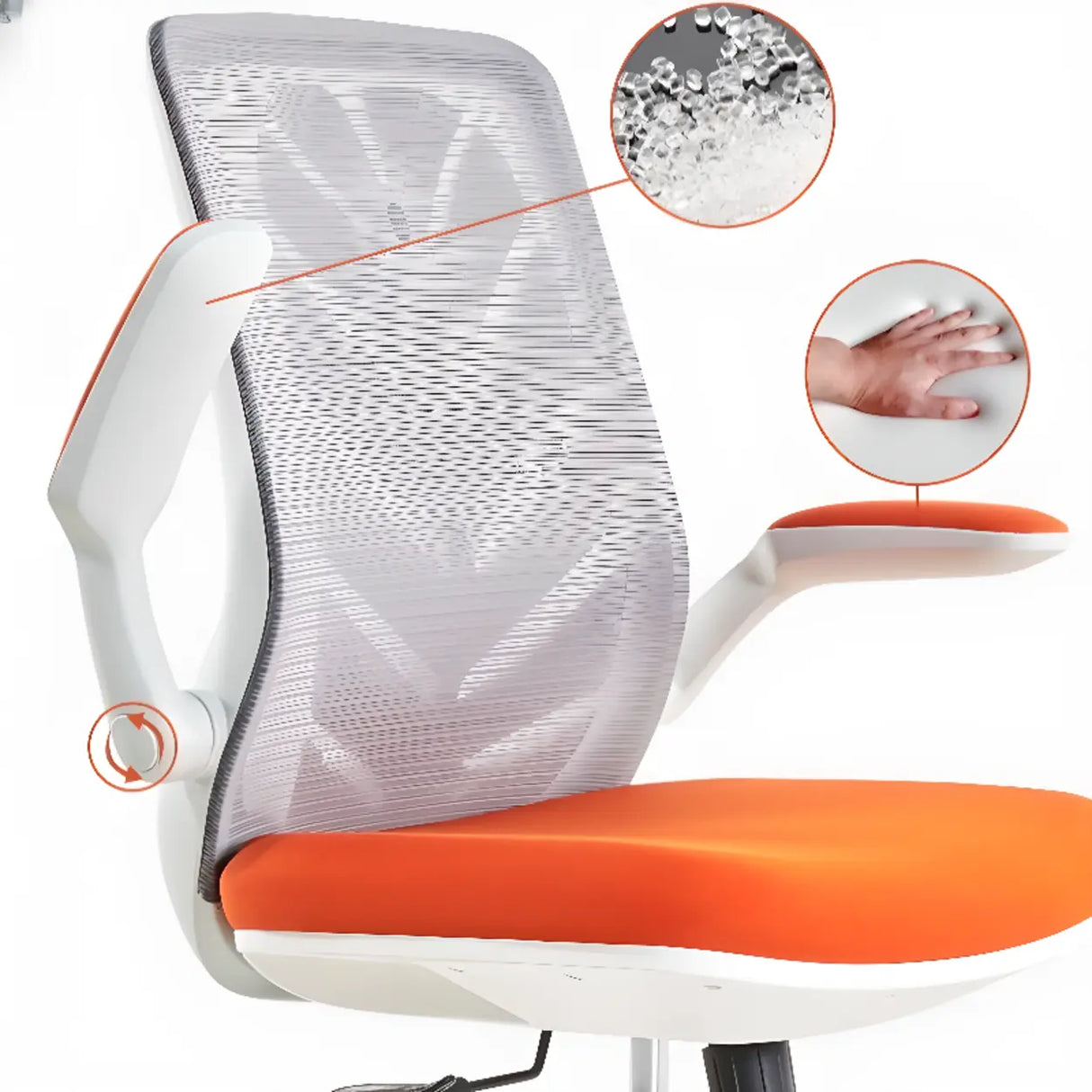 Modern Ergonomic Mesh Lumbar Support Office Chairs Image - 6