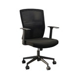 Modern Ergonomic Mesh Office Chair with Black Arms Image - 7