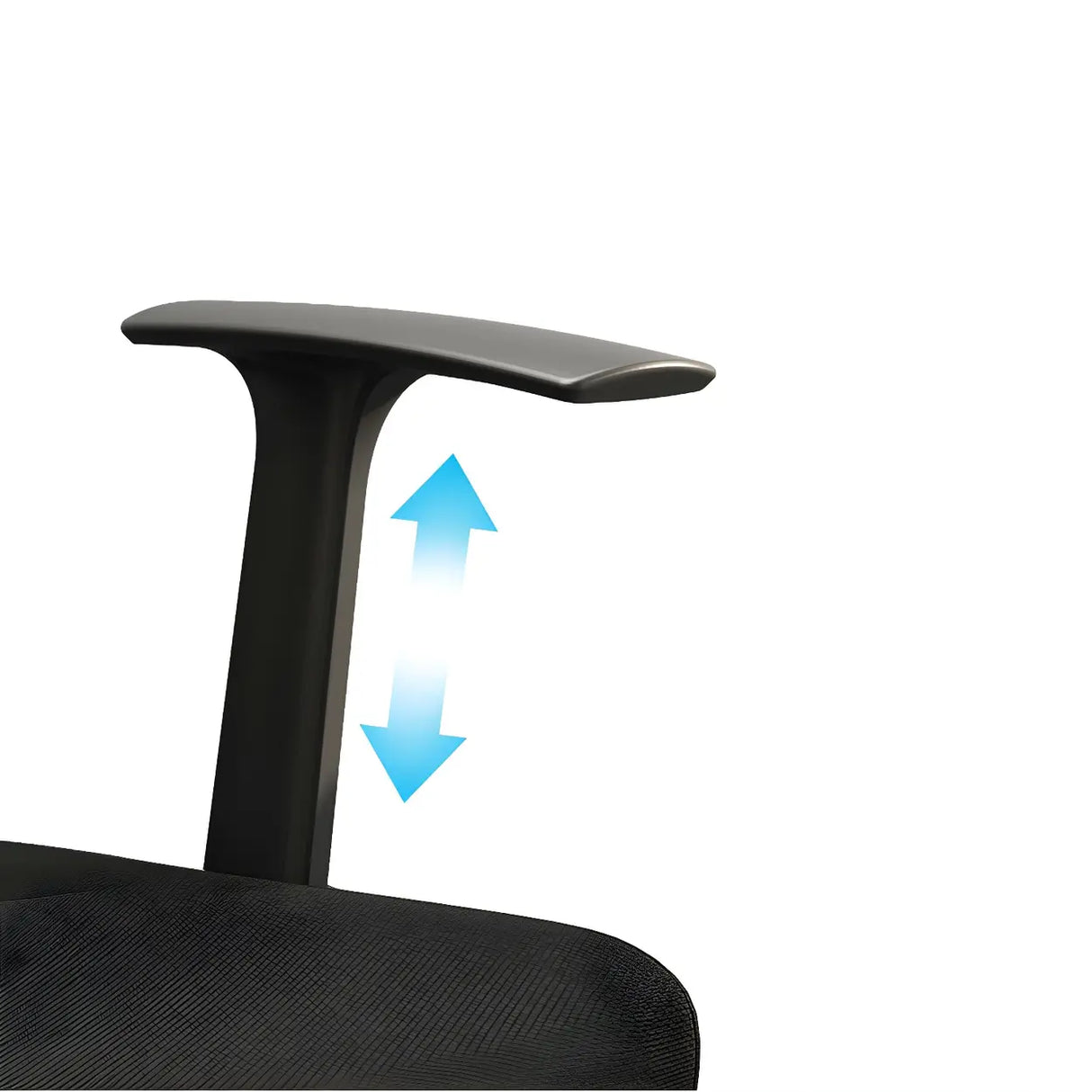 Modern Ergonomic Mesh Office Chair with Black Arms Image - 8