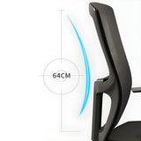 Modern Ergonomic Mesh Office Chair with Black Arms Image - 9