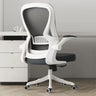 Modern Ergonomic Mesh White Office Chair with Armrest Image - 5