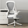 Modern Ergonomic Mesh White Office Chair with Armrest Image - 7