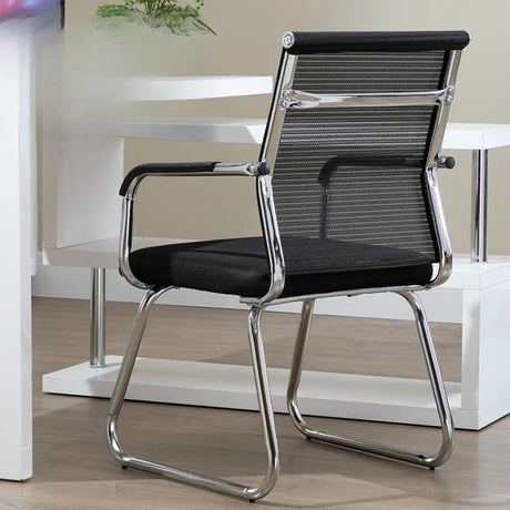 Modern Ergonomic Office Chair Mesh Black Adjustable Comfort Image - 1