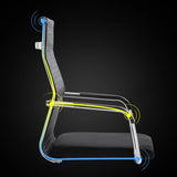 Modern Ergonomic Office Chair Mesh Black Adjustable Comfort Image - 14