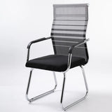 Modern Ergonomic Office Chair Mesh Black Adjustable Comfort Image - 3