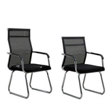 Modern Ergonomic Office Chair Mesh Black Adjustable Comfort Image - 4