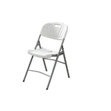 Modern Ergonomic Plastic Folding Office White Chair Image - 7