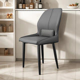 Modern Ergonomic Upholstered Dining Chair with Lumbar Support Image - 2