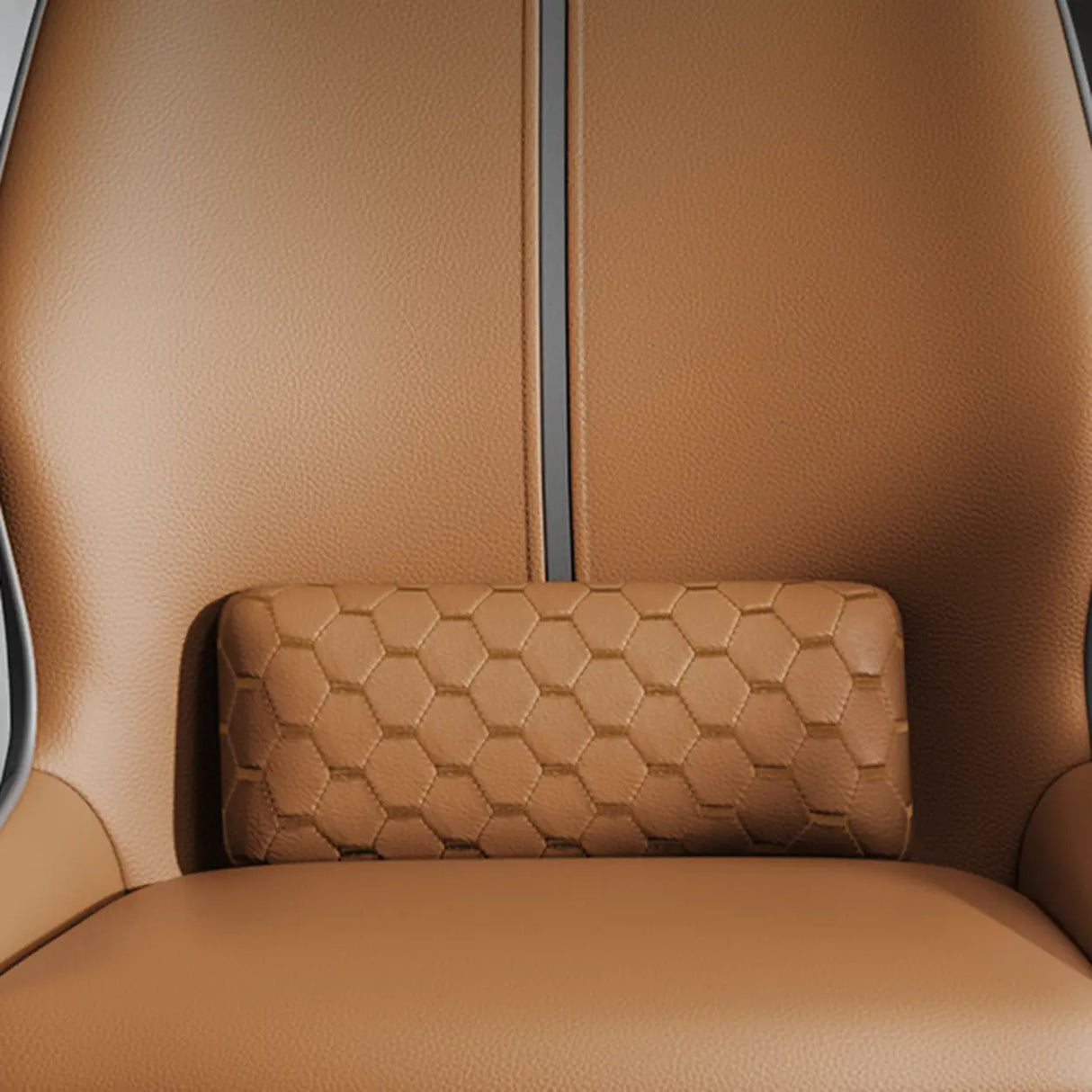 Modern Ergonomic Upholstered Dining Chair with Lumbar Support Image - 6