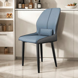 Modern Ergonomic Upholstered Dining Chair with Lumbar Support Image - 7