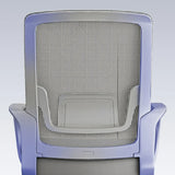 Modern Ergonomic Upholstered Mid-Back Steel Task Chair Image - 13