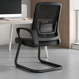 Modern Ergonomic Upholstered Mid-Back Steel Task Chair Image - 7