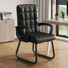 Modern Ergonomic Upholstered Mid-Back Steel Task Chair Image - 8