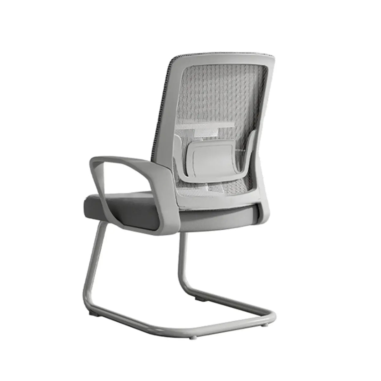 Modern Ergonomic Upholstered Mid-Back Steel Task Chair Image - 9