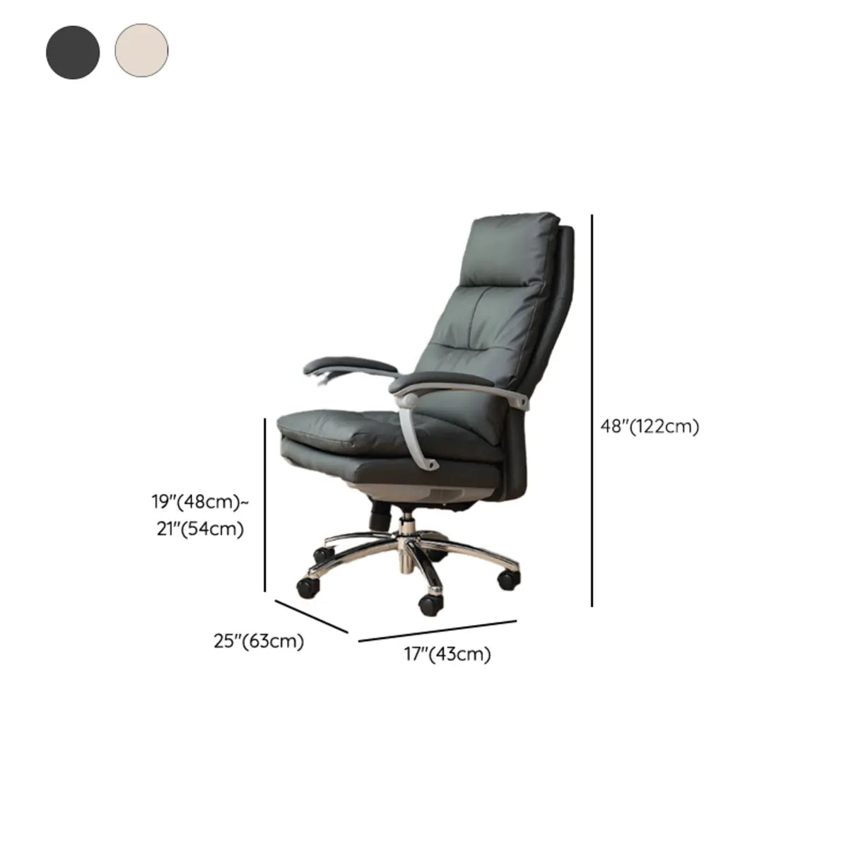 Modern Executive Leather Adjustable Boss Office Chair 