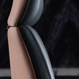 Modern Executive Leather Adjustable Office Gray Chair Image - 10