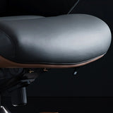 Modern Executive Leather Adjustable Office Gray Chair Image - 8