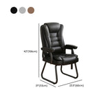 Modern Executive Leather Recliner Office Chair with Footrest #size