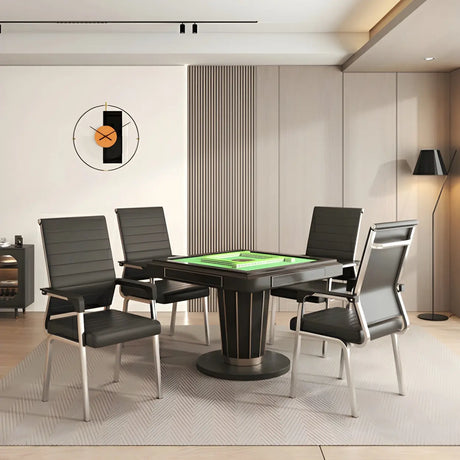 Modern Executive Leather Seat Chrome Frame Office Chair Image - 1