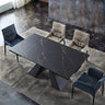Laurent Black 55.1"L x 35.4"W x 29.2"H Modern Extendable Dining Table Sintered Stone Rectangle Table Image - 10