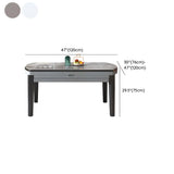 Modern Extendable Round Marble Kitchen Grey Dining Table #size