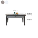 Modern Extendable Round Marble Kitchen Grey Dining Table Image - 9