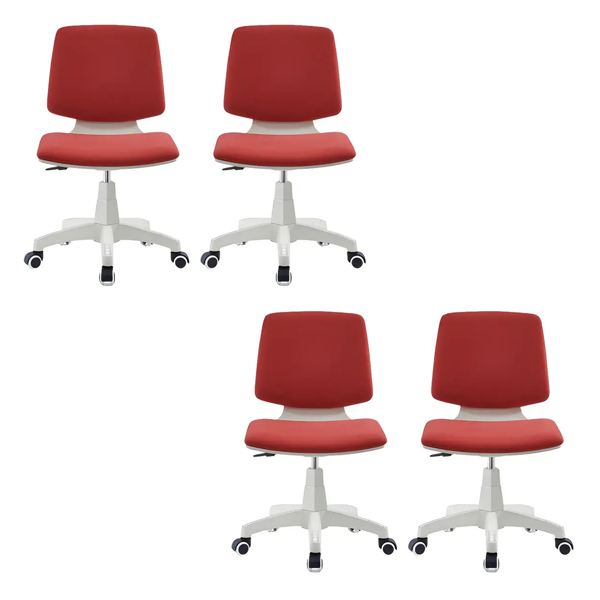 Modern Fabric Low Back Wheels Swivel Office Chair Image - 15