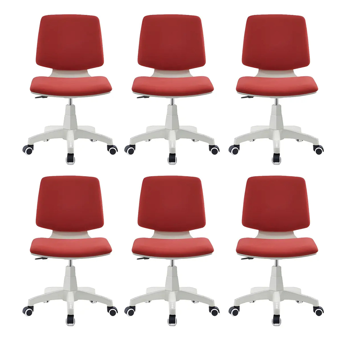 Modern Fabric Low Back Wheels Swivel Office Chair Image - 17