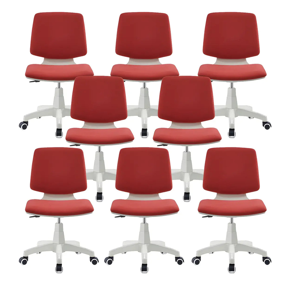 Modern Fabric Low Back Wheels Swivel Office Chair Image - 18
