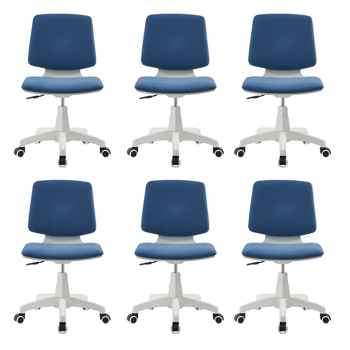 Modern Fabric Low Back Wheels Swivel Office Chair Image - 23