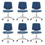 Modern Fabric Low Back Wheels Swivel Office Chair Image - 23