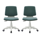 Modern Fabric Low Back Wheels Swivel Office Chair Image - 25