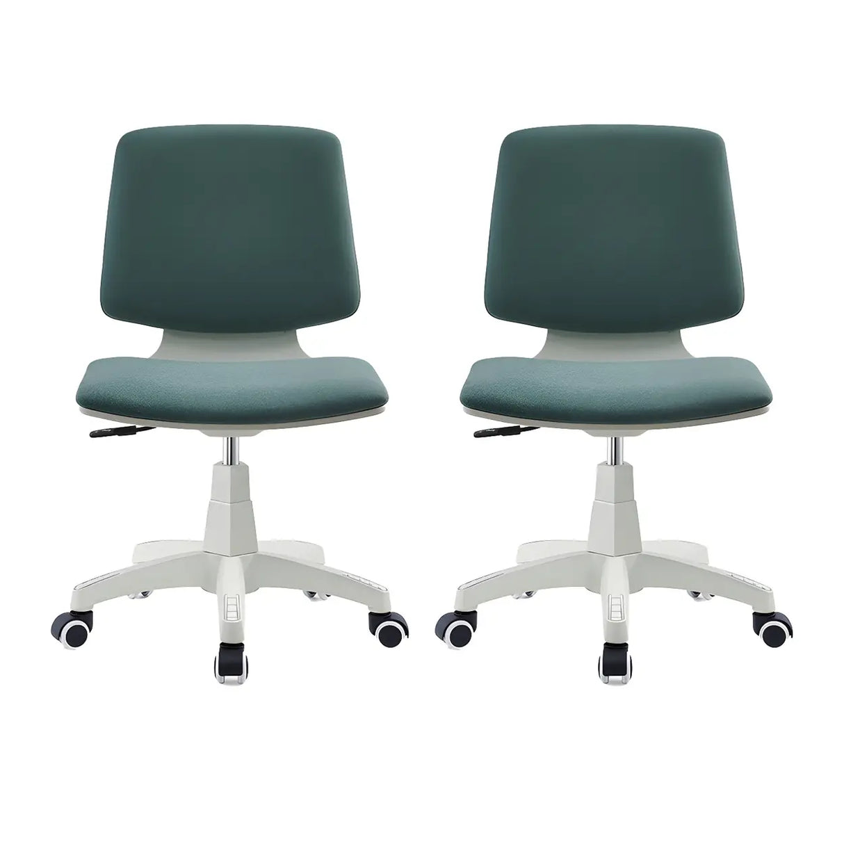 Modern Fabric Low Back Wheels Swivel Office Chair Image - 25