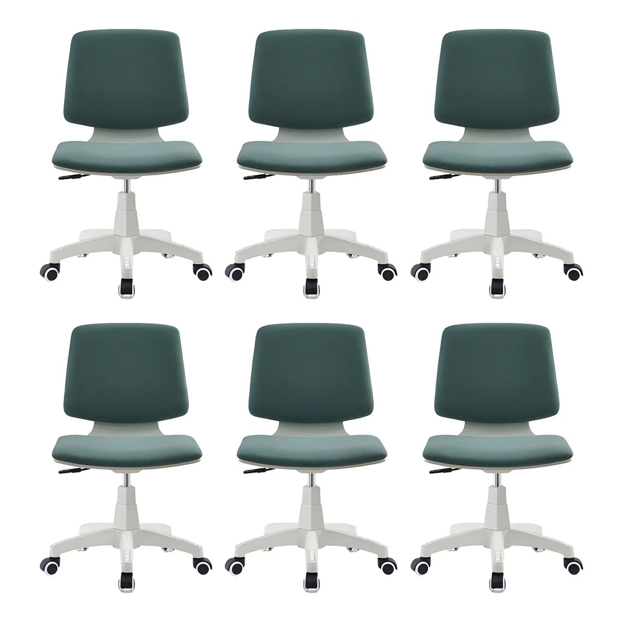 Modern Fabric Low Back Wheels Swivel Office Chair Image - 27