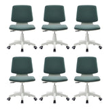Modern Fabric Low Back Wheels Swivel Office Chair Image - 27
