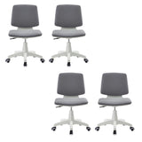 Modern Fabric Low Back Wheels Swivel Office Chair Image - 31