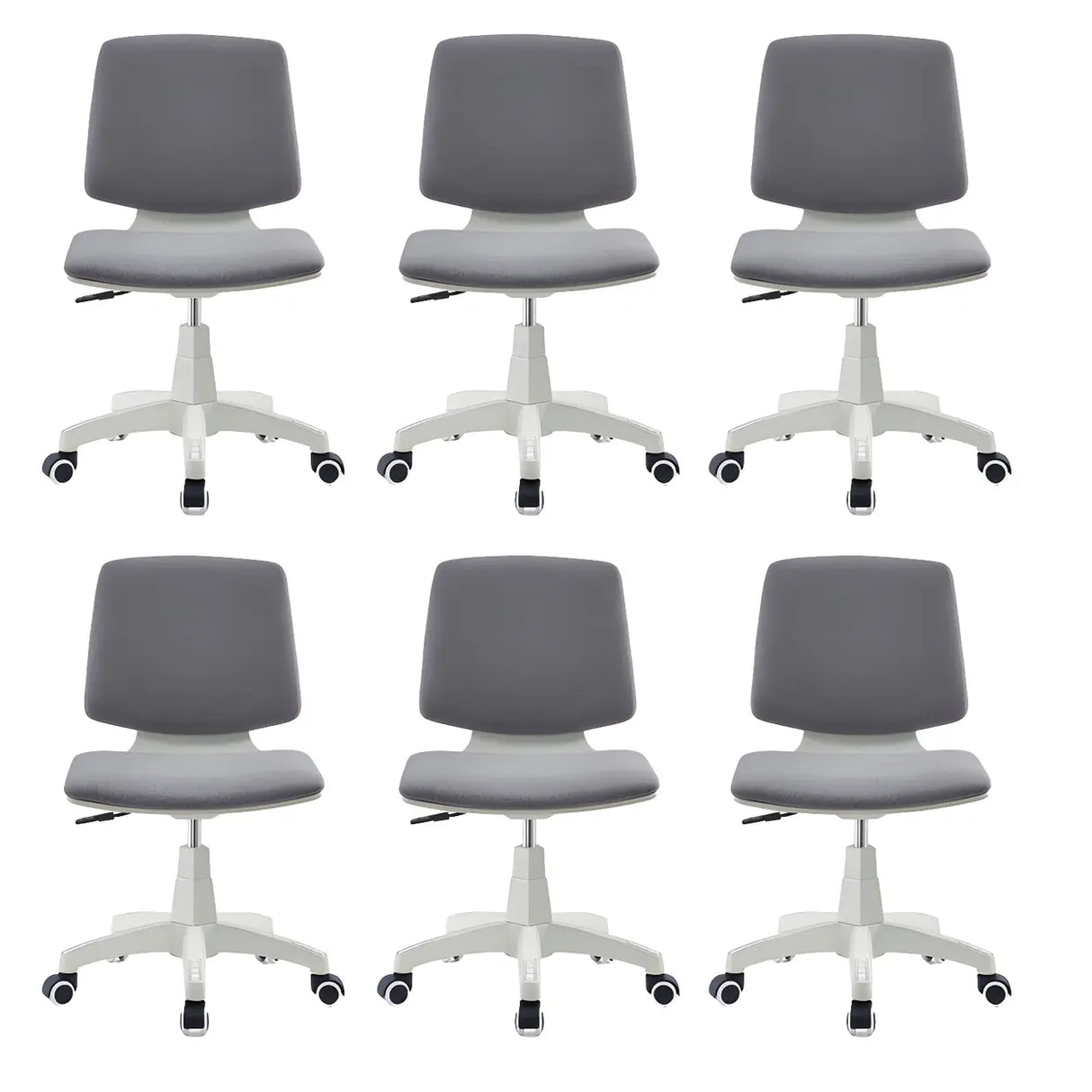 Modern Fabric Low Back Wheels Swivel Office Chair Image - 32