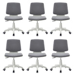 Modern Fabric Low Back Wheels Swivel Office Chair Image - 32