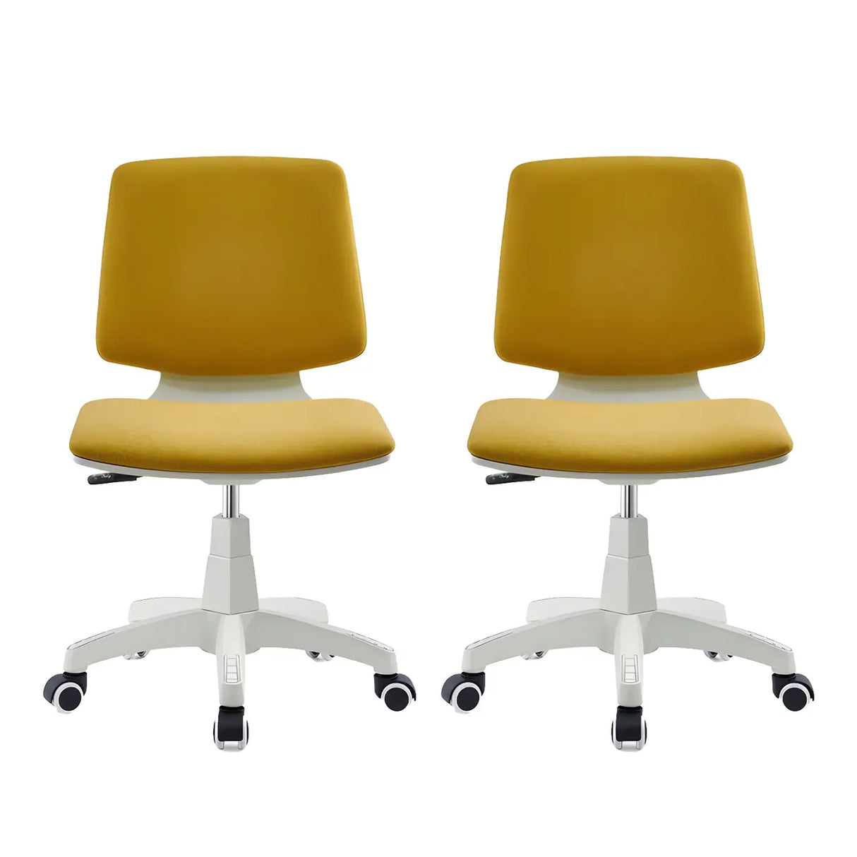 Modern Fabric Low Back Wheels Swivel Office Chair Image - 4