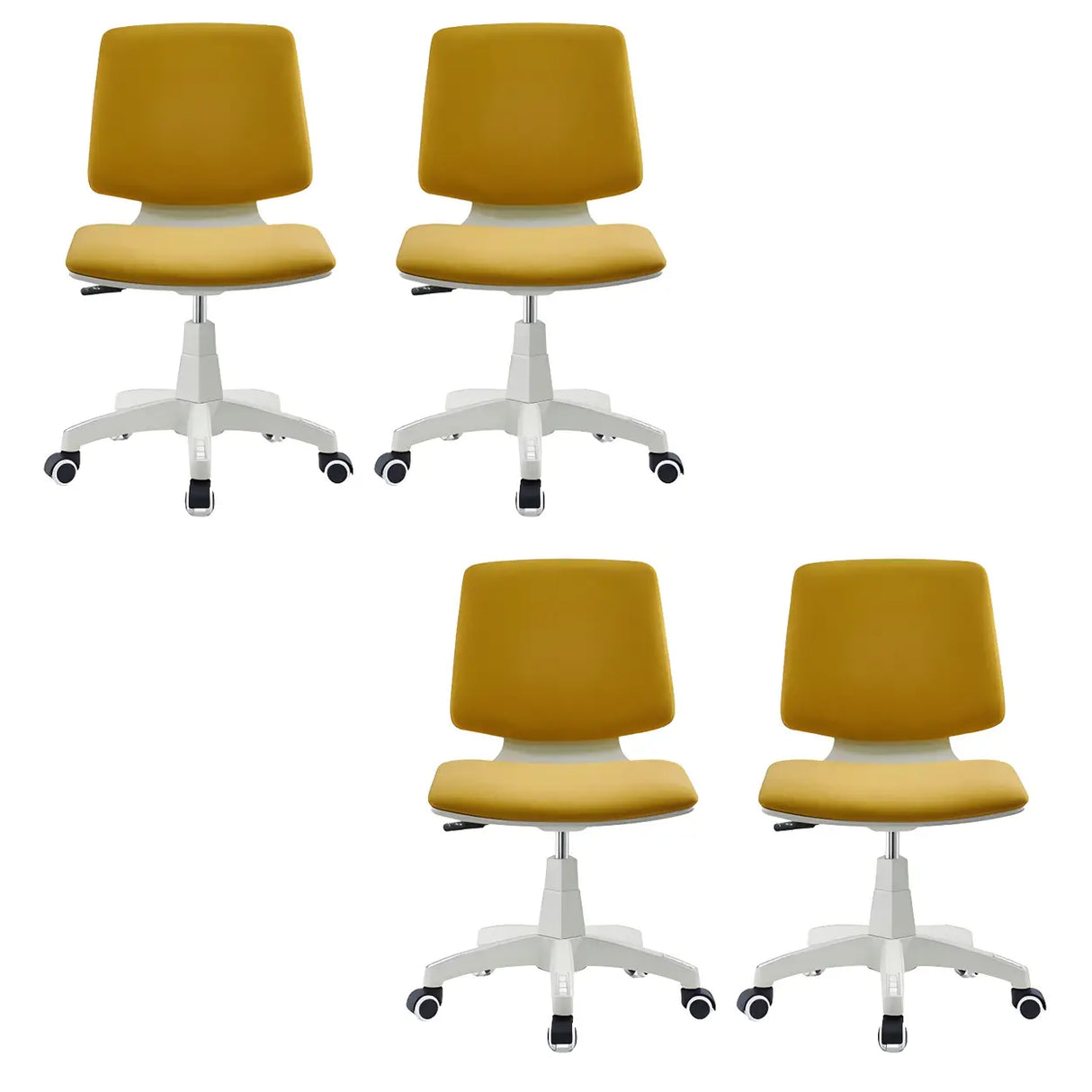 Modern Fabric Low Back Wheels Swivel Office Chair Image - 5