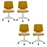 Modern Fabric Low Back Wheels Swivel Office Chair Image - 5