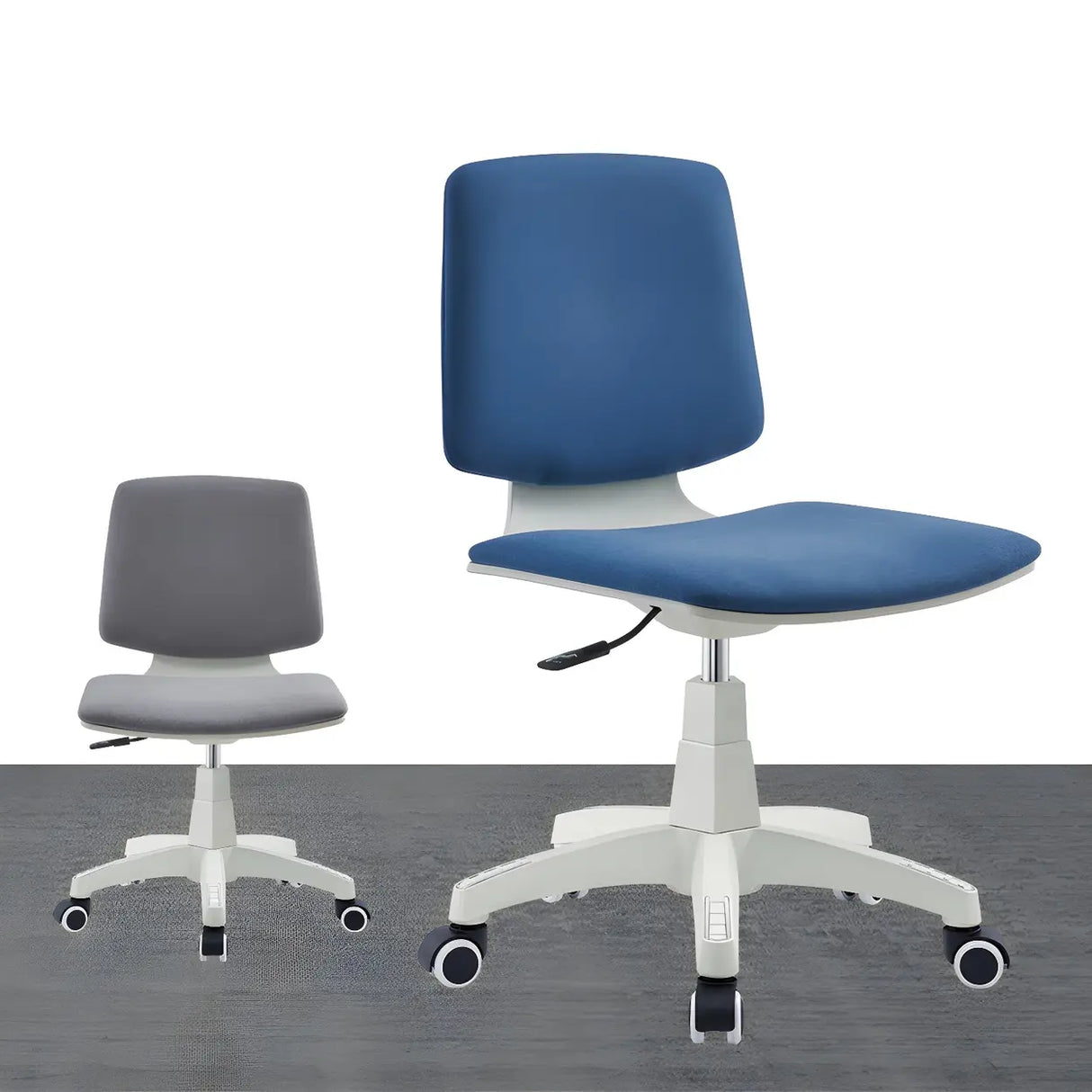 Modern Fabric Low Back Wheels Swivel Office Chair Image - 6