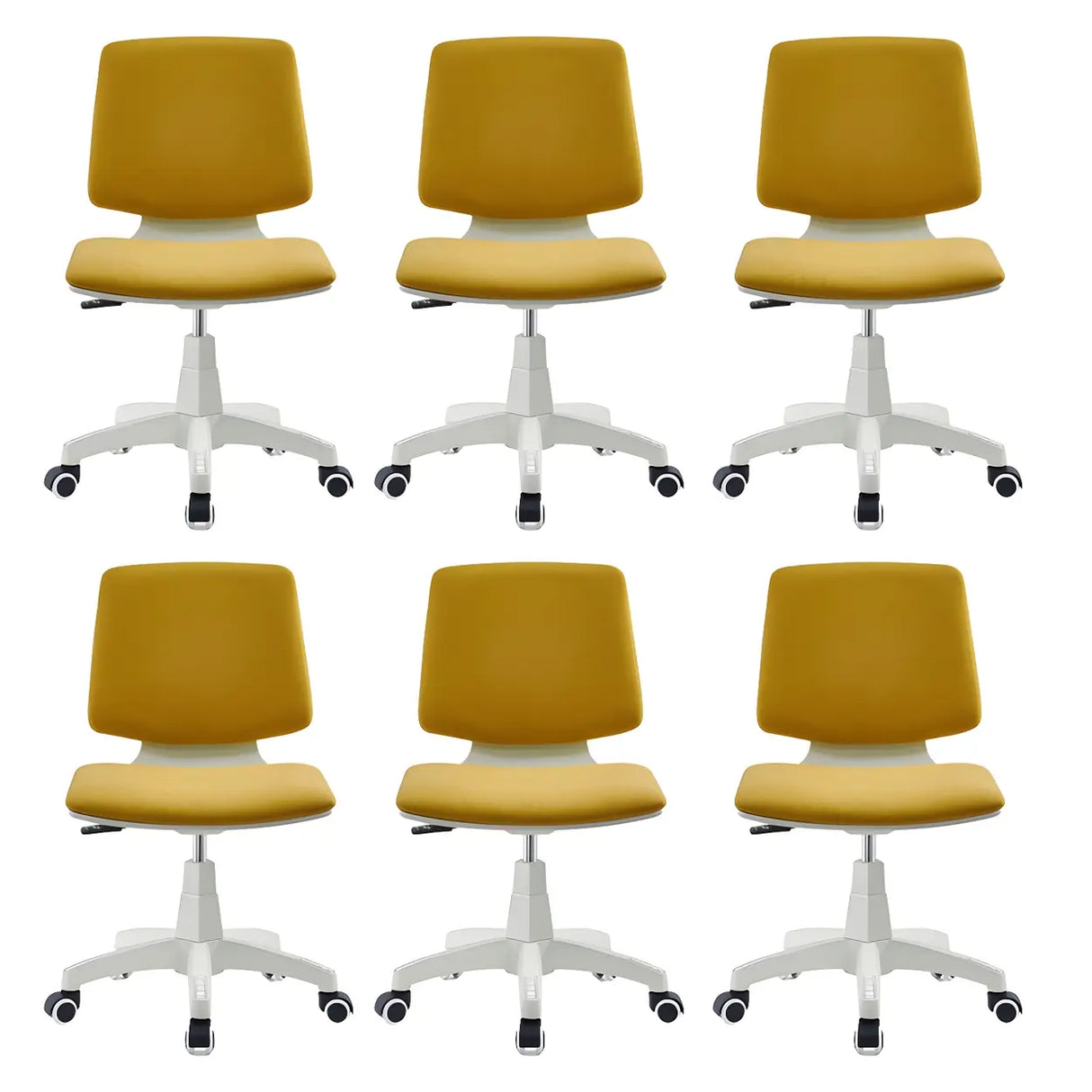 Modern Fabric Low Back Wheels Swivel Office Chair Image - 8