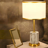 Modern Fashionable Black Cylindrical Metal Table Lamp Image - 3