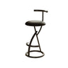 Modern Faux Leather Upholstery Armless Round Counter Bar Stool Image - 19