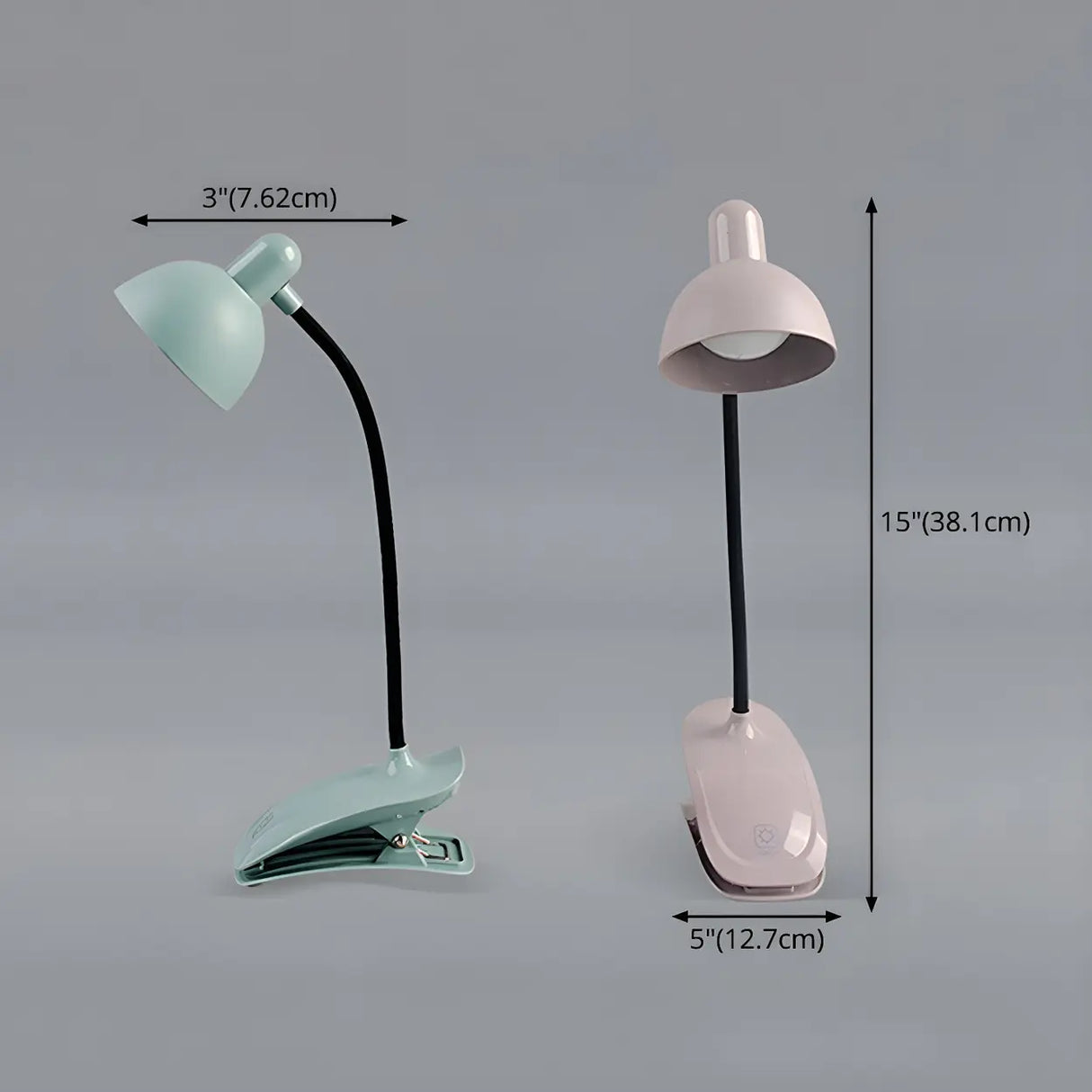 Modern Flexible Clip-On Desk Lamp Light Green 