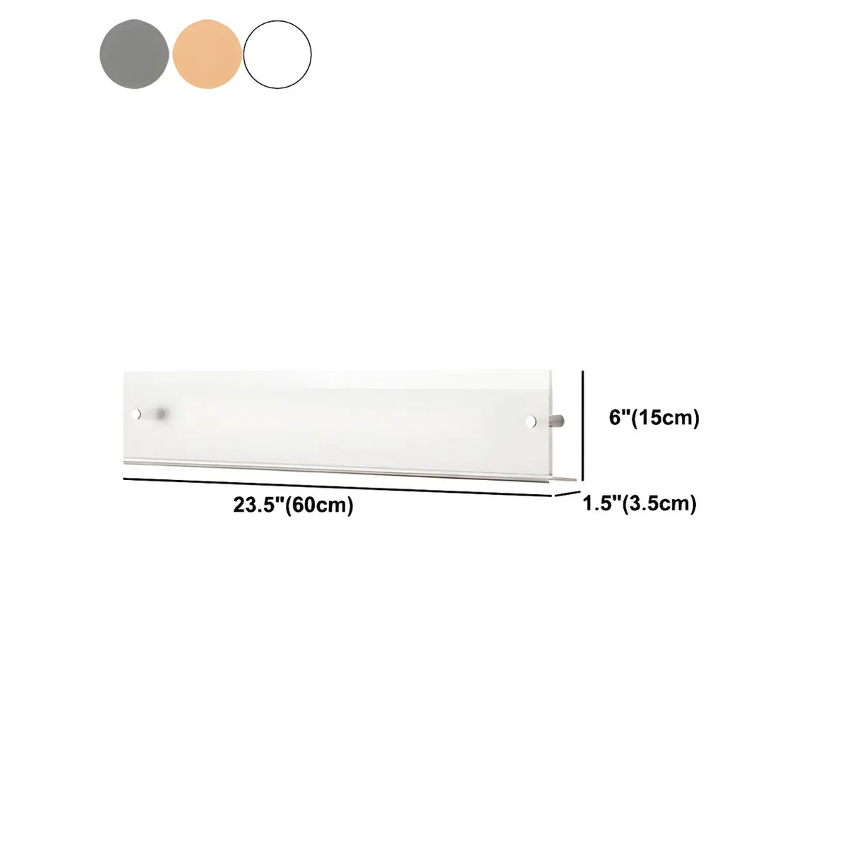 Modern Floating Acrylic Wall Mount Organizer Bookshelf Image - 16
