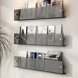 Modern Floating Acrylic Wall Mount Organizer Bookshelf Image - 2