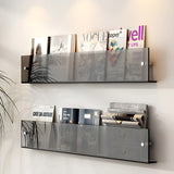 Modern Floating Acrylic Wall Mount Organizer Bookshelf Image - 8