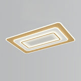 Modern Flush Geometric Bladeless Ceiling Fan with Light Image - 17